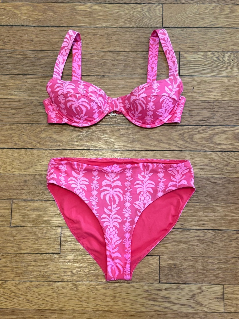 Vineyard Vines Amagansett Bikini P Palm Stripe XS